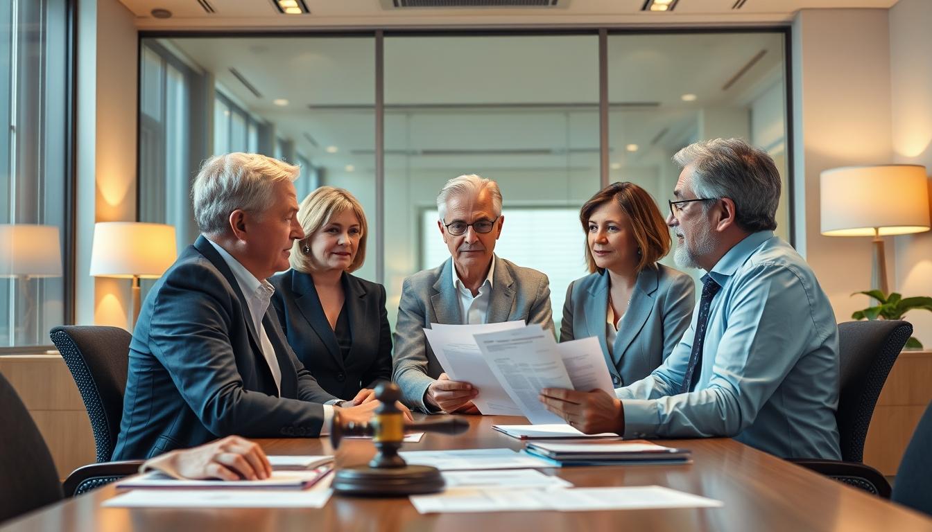 Business agreement signing